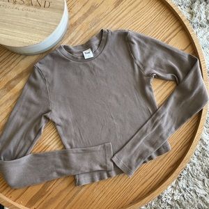 TNA Cropped Ribbed Longsleeve M